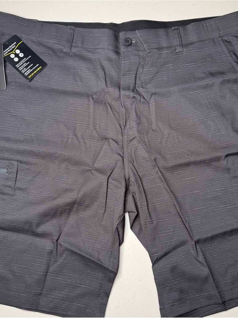 NWT Puli Men’s Golf Shorts Size 40 Black Stretch Quick Dry Performance Cargo